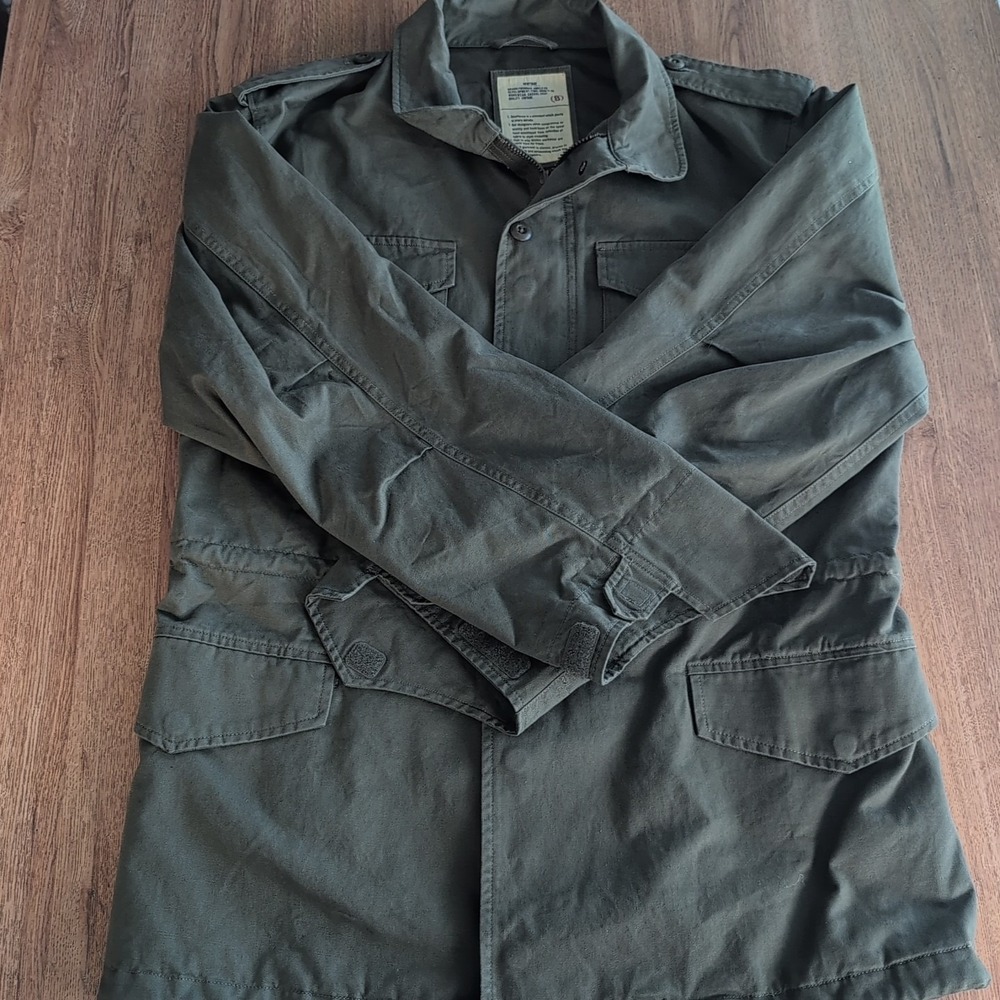 Uncle Fu Co Jacket Mens XXL Military‎ Parka Retro Maden Ameka Ji Wear Green Camo - Picture 3 of 10